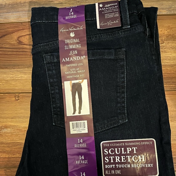 Gloria Vanderbilt Amanda Jeans - Size 14 - Picture 1 of 1
